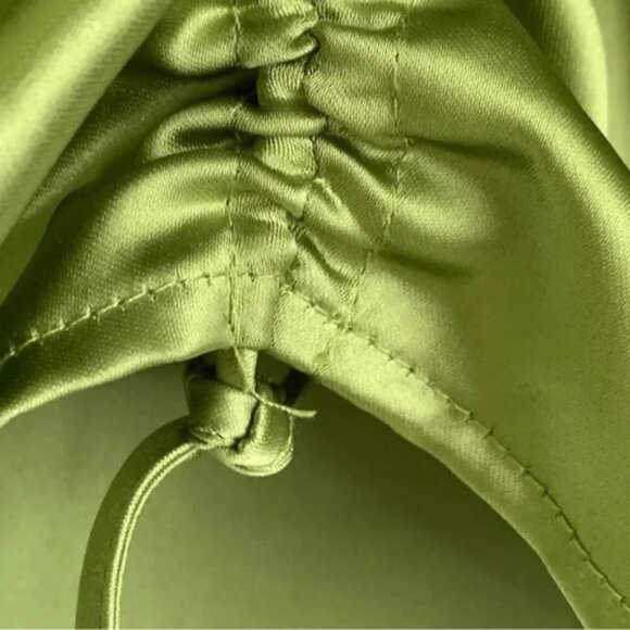 Forever 21 Satin Drawstring Crop Top - Picture 6 of 7